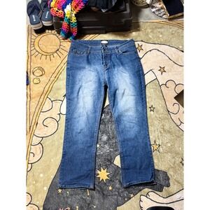 Zoey Beth Embellished Bootcut Jeans Womens‎ Size 7/8 Dark Wash Denim Casual